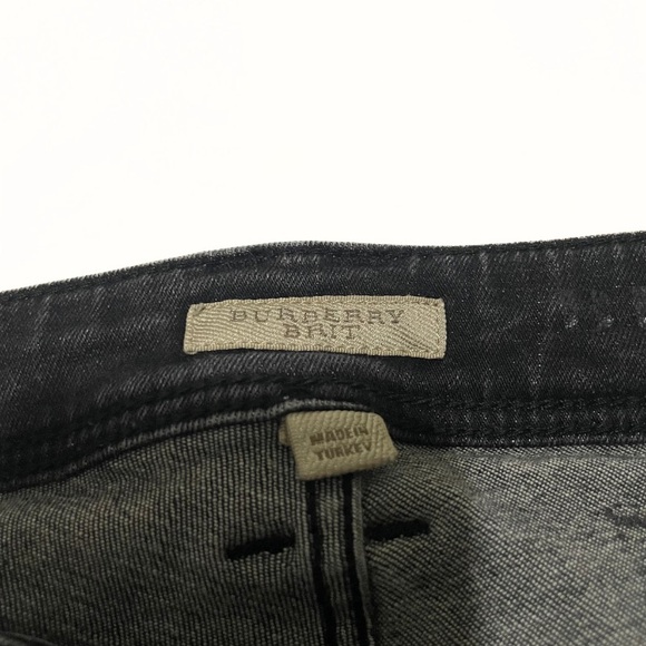 Burberry Brit Ladies Black Skinny Jeans Size 25 Zipper Accents - Picture 6 of 12